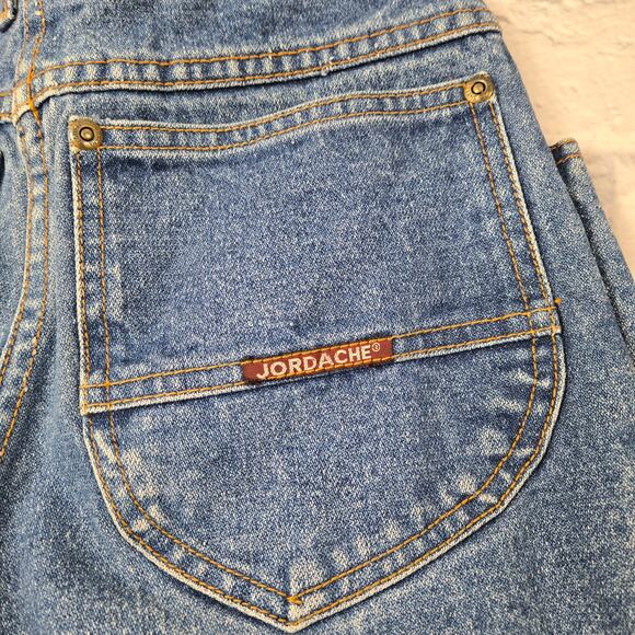Vintage Jordache Women's Jeans Pleated Tapered Dark Wash sz 26 SEE MEASUREMENTS - Picture 4 of 16